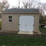 10x16 Gable Evansville WI 8' sidewalls